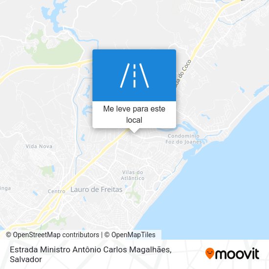Estrada Ministro Antônio Carlos Magalhães mapa