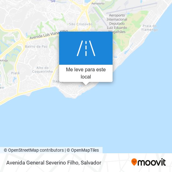 Avenida General Severino Filho mapa