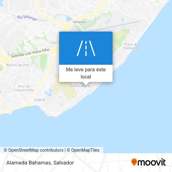 Alameda Bahamas mapa