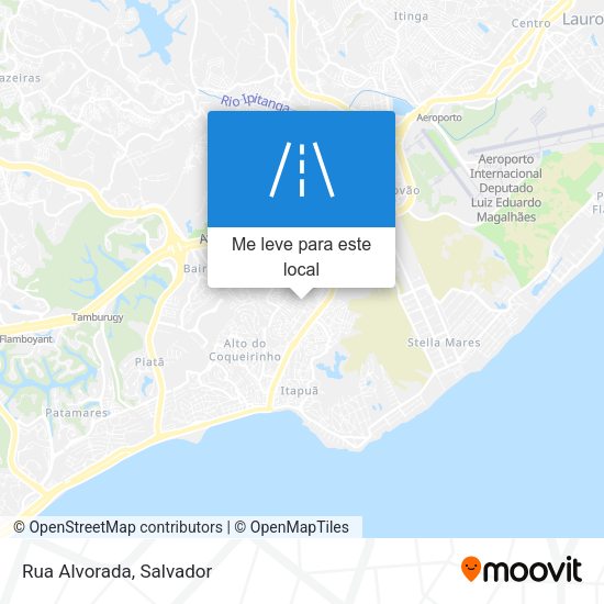 Rua Alvorada mapa