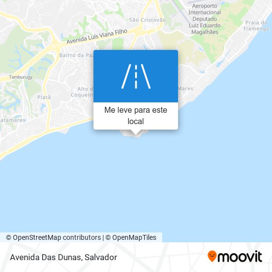 Avenida Das Dunas mapa