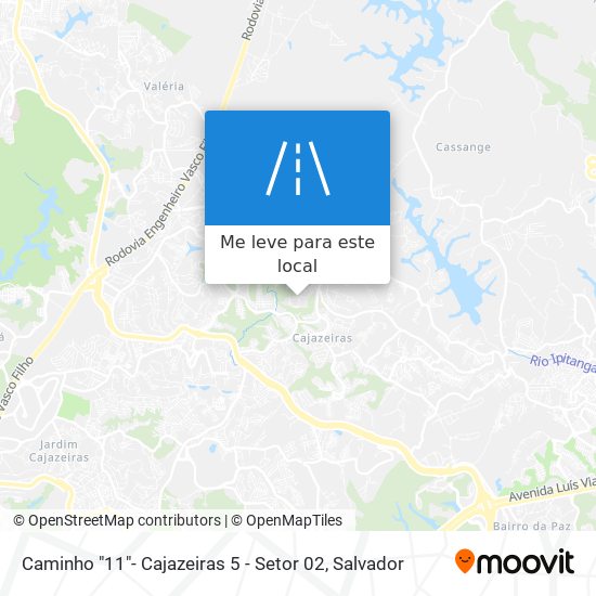 Caminho "11"- Cajazeiras 5 - Setor 02 mapa