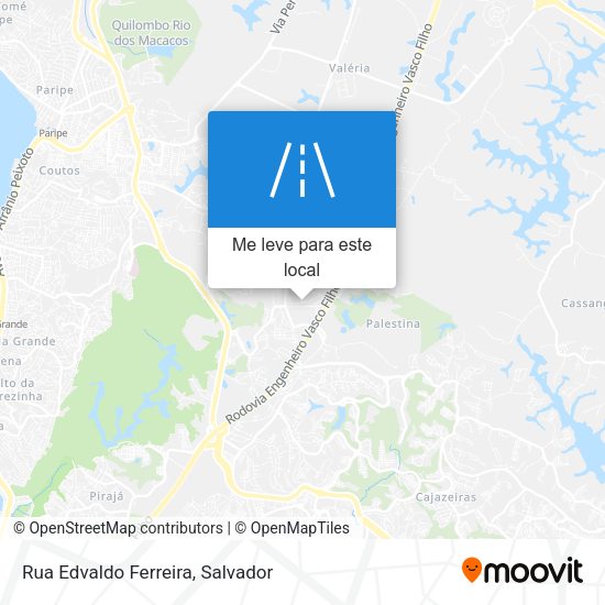 Rua Edvaldo Ferreira mapa