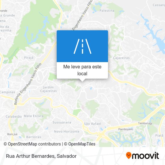 Rua Arthur Bernardes mapa