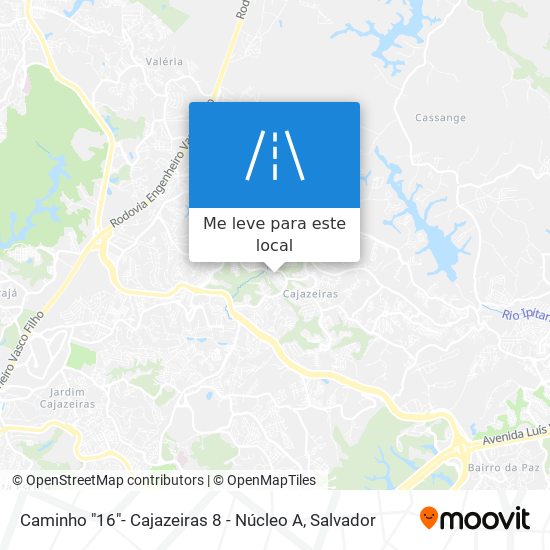 Caminho "16"- Cajazeiras 8 - Núcleo A mapa