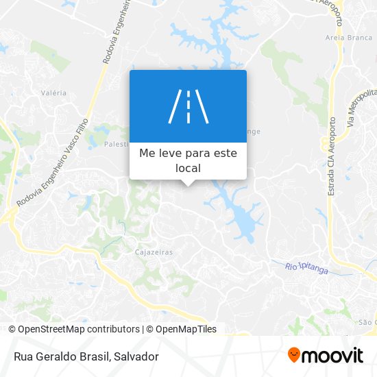 Rua Geraldo Brasil mapa