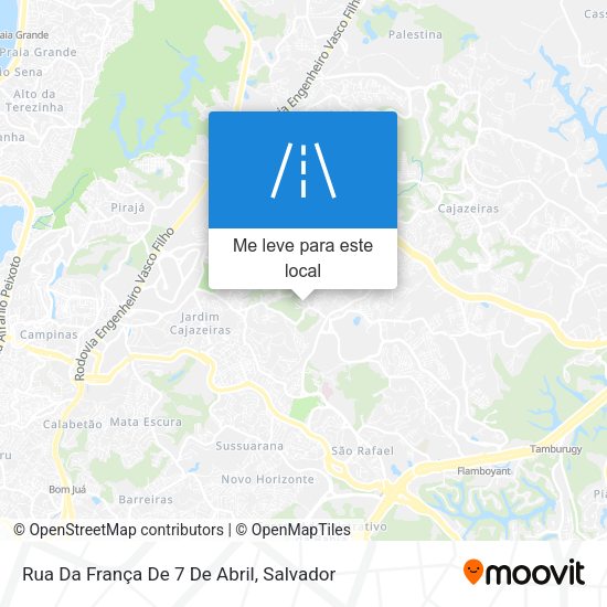 Rua Da França De 7 De Abril mapa