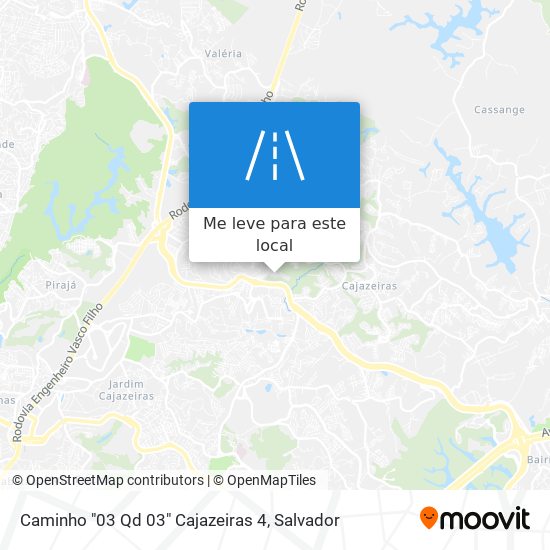 Caminho "03 Qd 03" Cajazeiras 4 mapa
