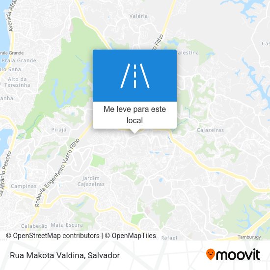 Rua Makota Valdina mapa
