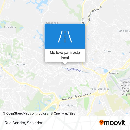 Rua Sandra mapa