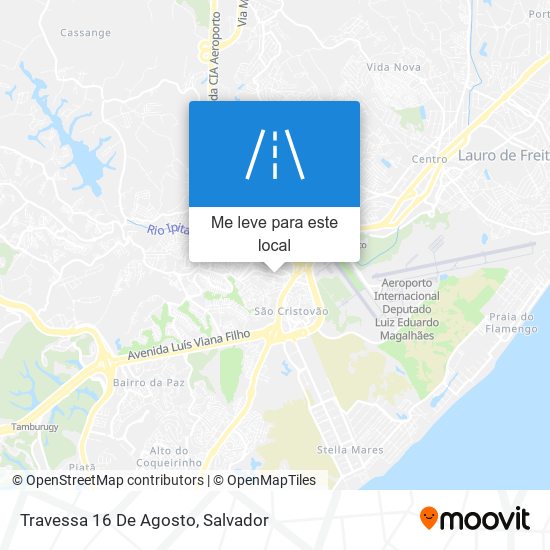 Travessa 16 De Agosto mapa