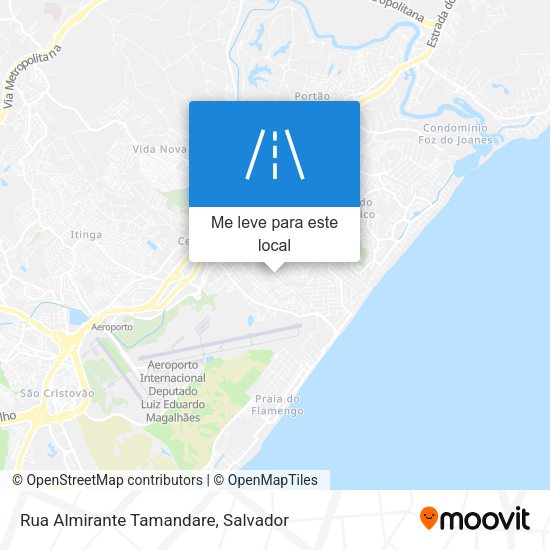 Rua Almirante Tamandare mapa