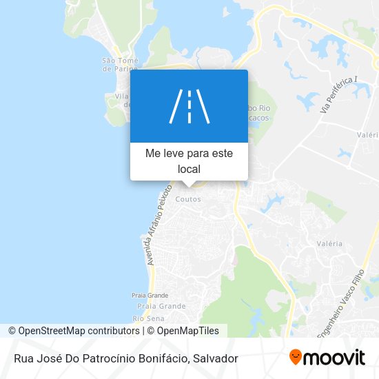 Rua José Do Patrocínio Bonifácio mapa
