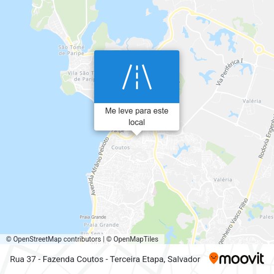 Rua 37 - Fazenda Coutos - Terceira Etapa mapa