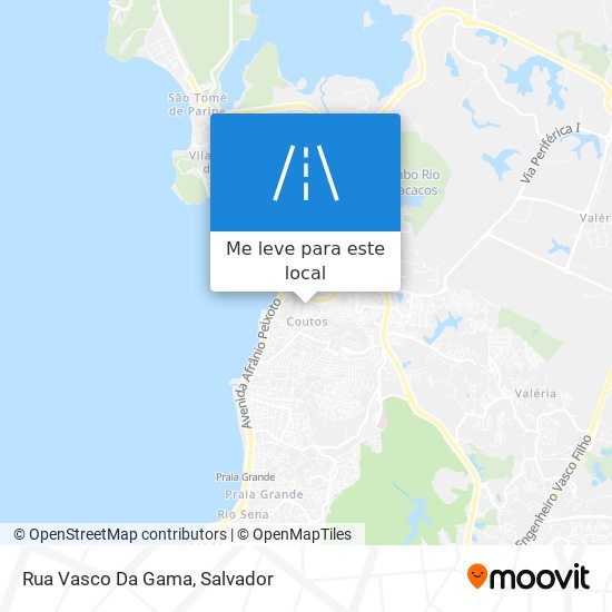 Rua Vasco Da Gama mapa