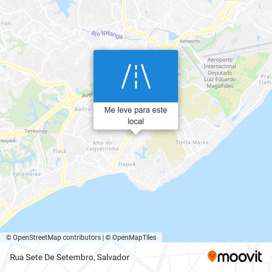 Rua Sete De Setembro mapa