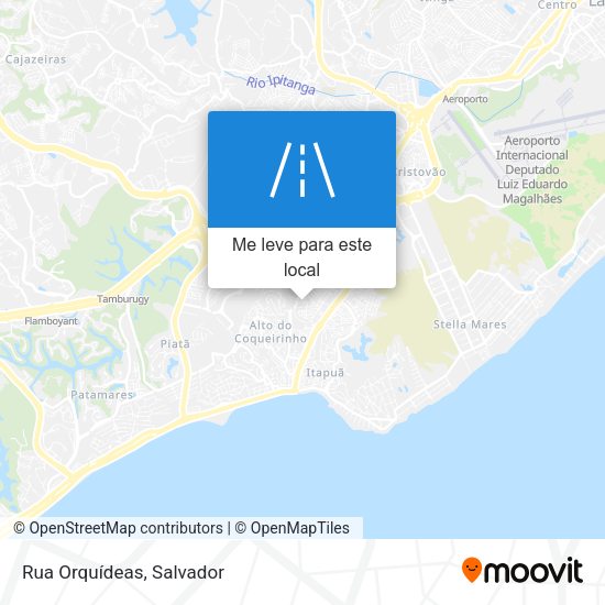 Rua Orquídeas mapa