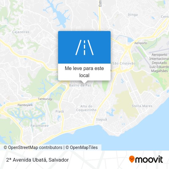 2ª Avenida Ubatã mapa