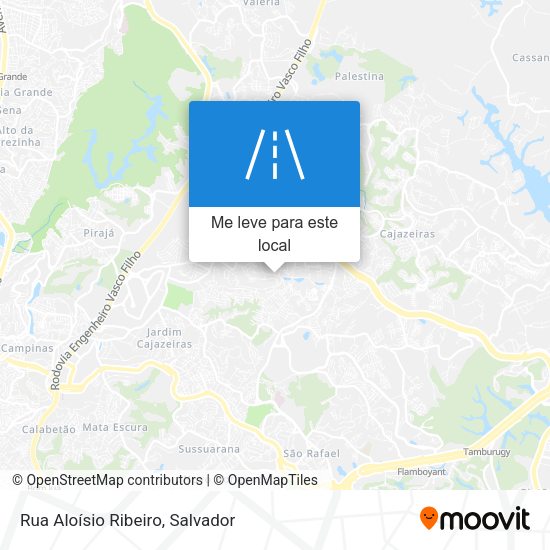 Rua Aloísio Ribeiro mapa