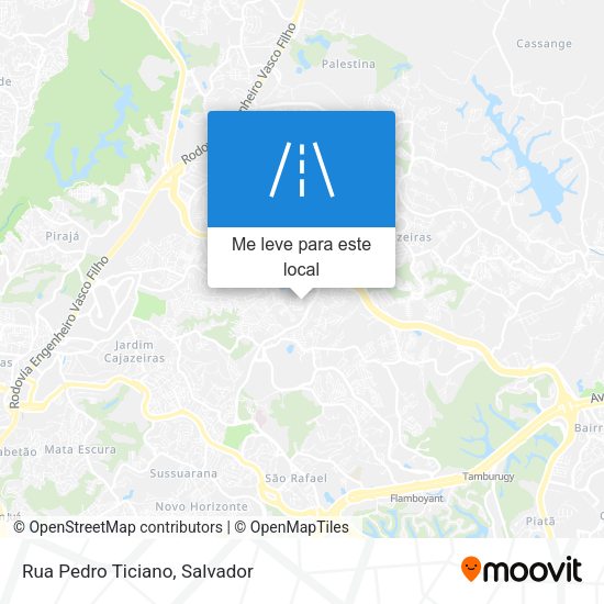 Rua Pedro Ticiano mapa