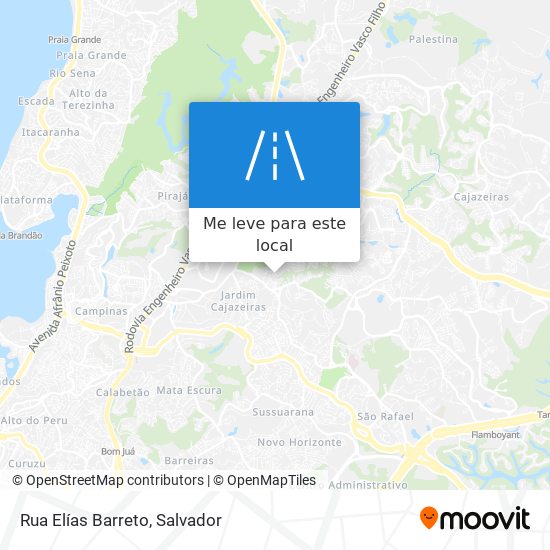 Rua Elías Barreto mapa