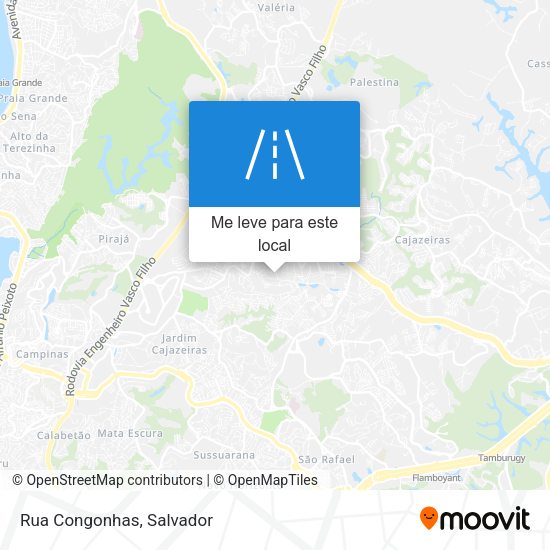 Rua Congonhas mapa