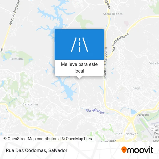 Rua Das Codomas mapa