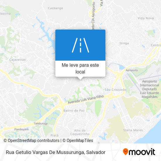 Rua Getulio Vargas De Mussurunga mapa