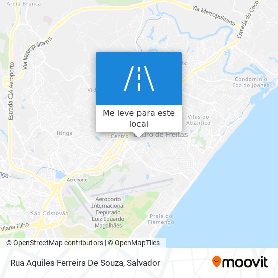 Rua Aquiles Ferreira De Souza mapa