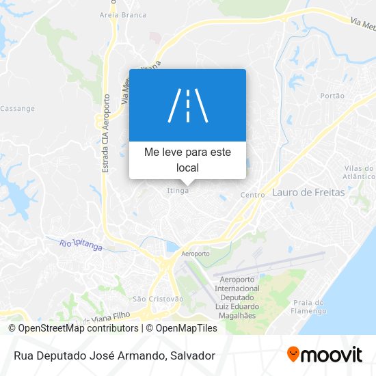 Rua Deputado José Armando mapa