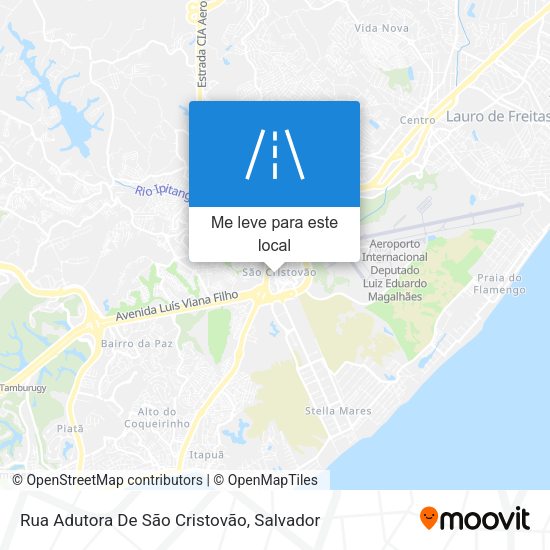 Rua Adutora De São Cristovão mapa