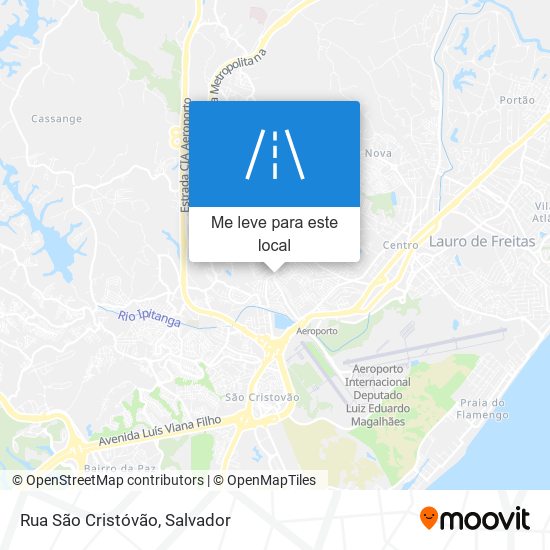 Rua São Cristóvão mapa