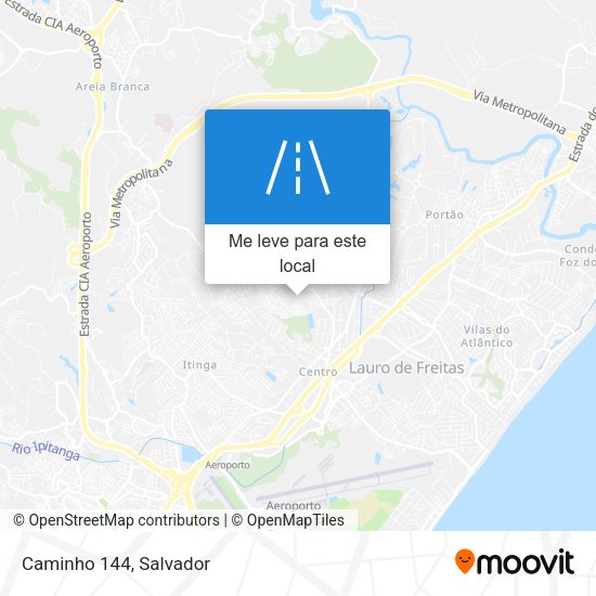 Caminho 144 mapa