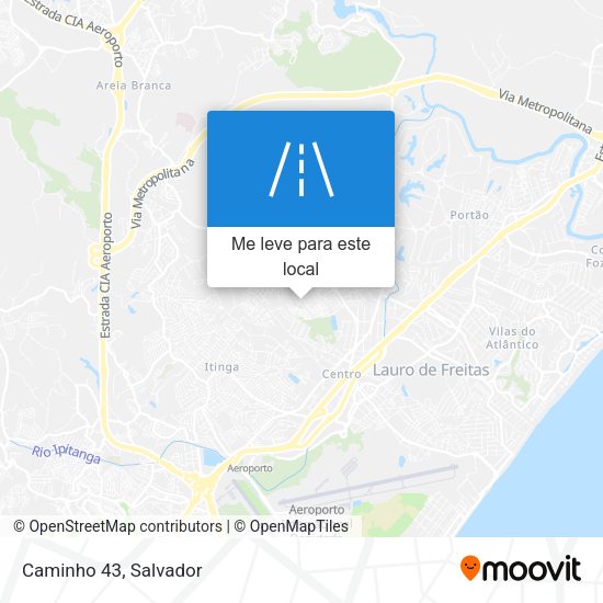 Caminho 43 mapa