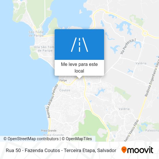 Rua 50 - Fazenda Coutos - Terceira Etapa mapa