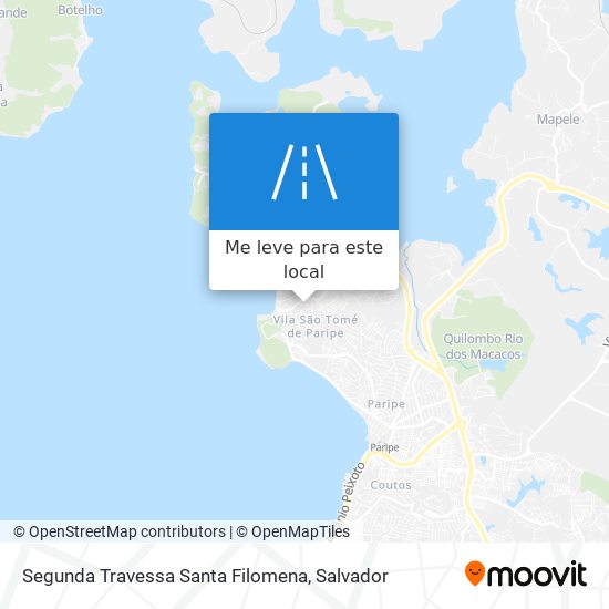 Segunda Travessa Santa Filomena mapa