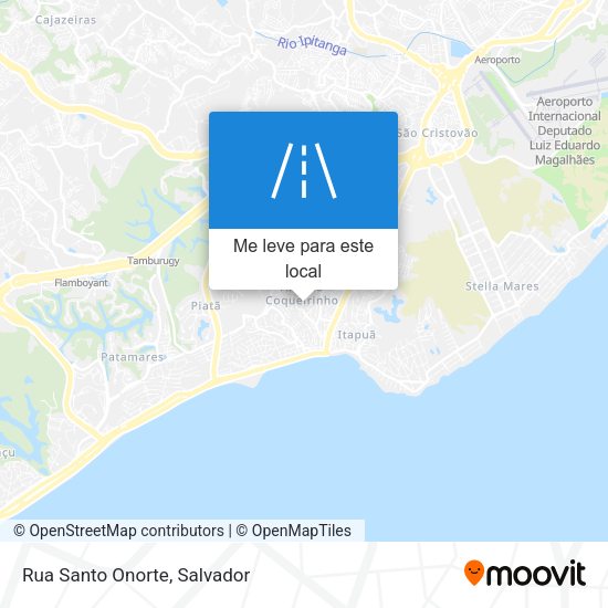Rua Santo Onorte mapa