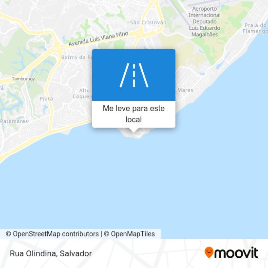 Rua Olindina mapa