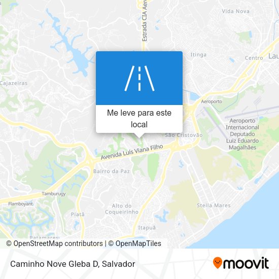 Caminho Nove Gleba D mapa