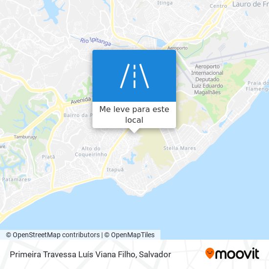 Primeira Travessa Luís Viana Filho mapa