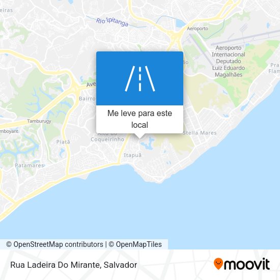 Rua Ladeira Do Mirante mapa
