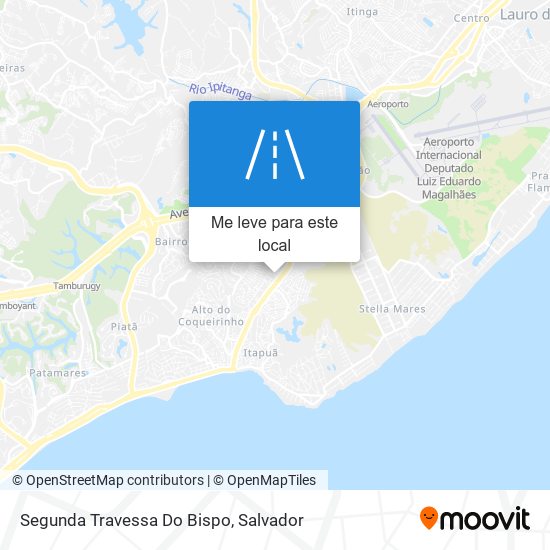 Segunda Travessa Do Bispo mapa