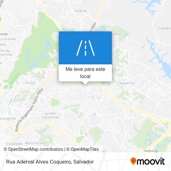 Rua Aderval Alves Coqueiro mapa