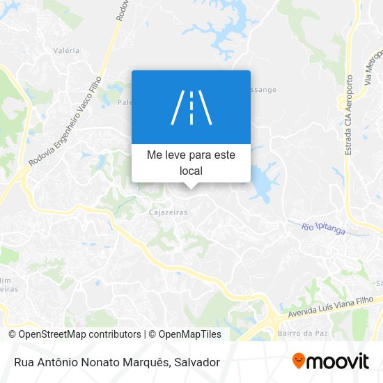 Rua Antônio Nonato Marquês mapa