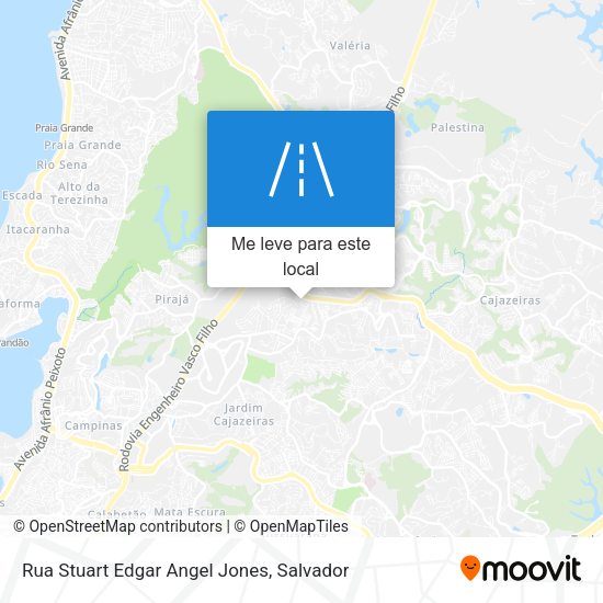 Rua Stuart Edgar Angel Jones mapa