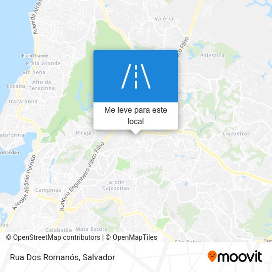 Rua Dos Romanós mapa