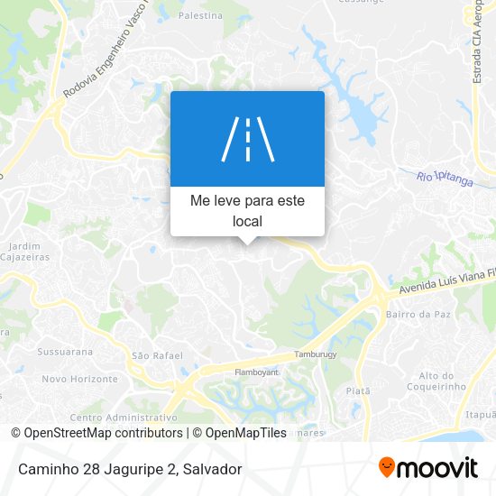 Caminho 28 Jaguripe 2 mapa