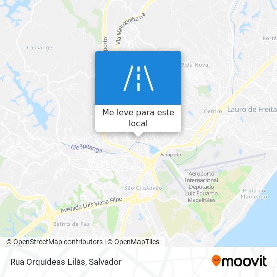 Rua Orquídeas Lilás mapa