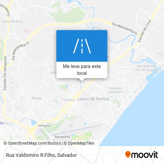 Rua Valdomiro R.Filho mapa