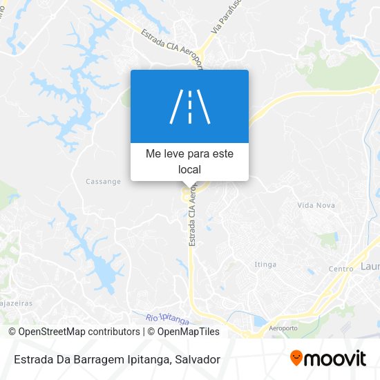 Estrada Da Barragem Ipitanga mapa